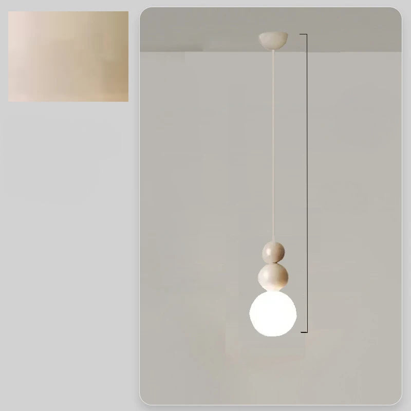 Nordic Light Scandinavian LED Pendant Lamp — Milky White Globe