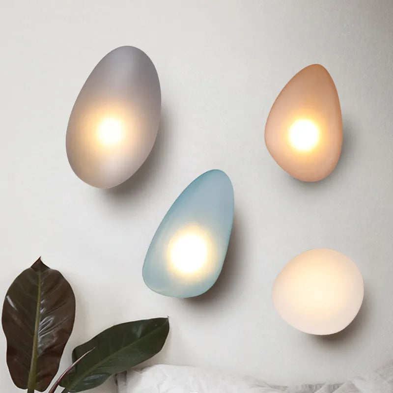 Astraea Wall Lamp With Stained Glass Colorful Vintage Look LED