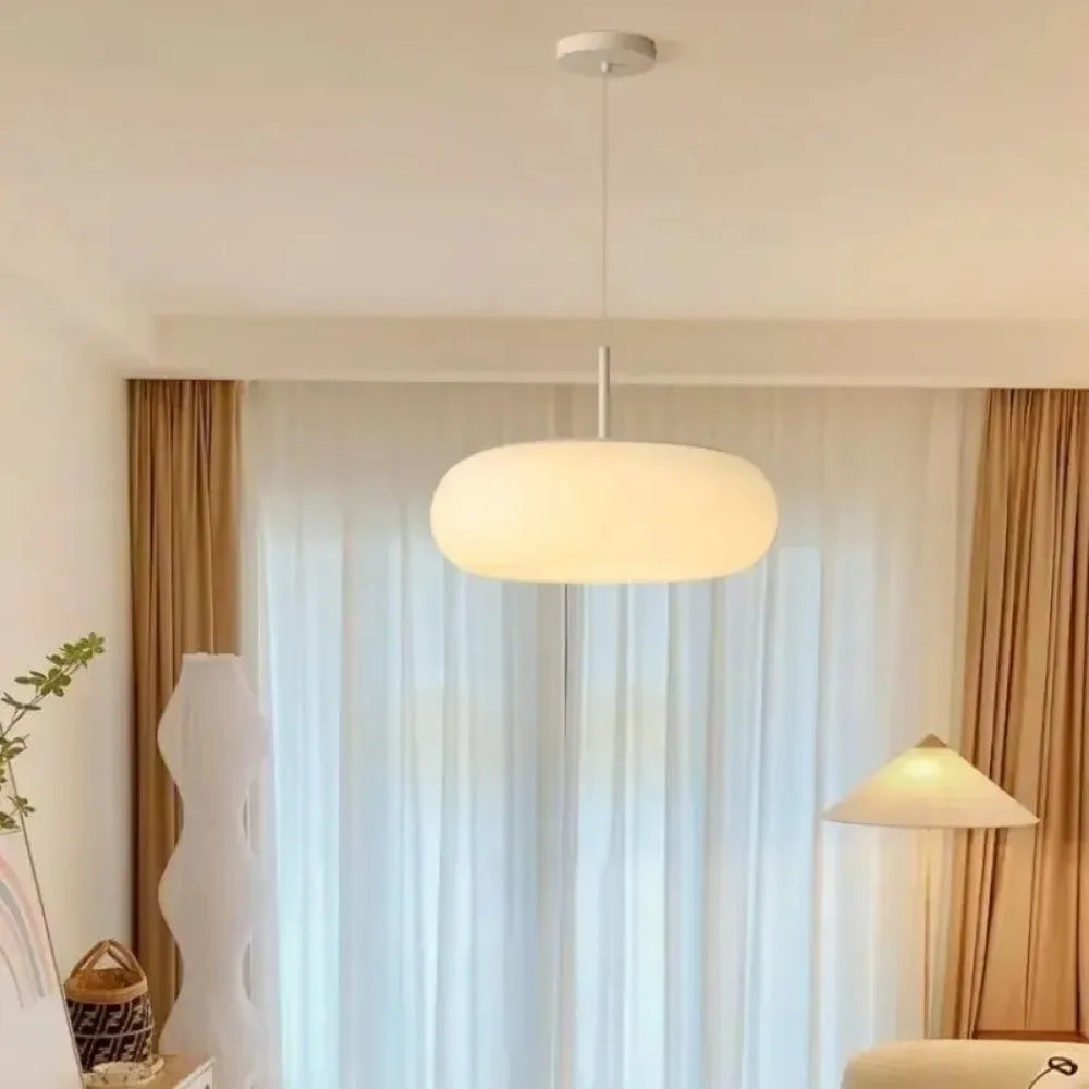 Liora Cream Compact Pendant Chandelier With Cozy LED Glow