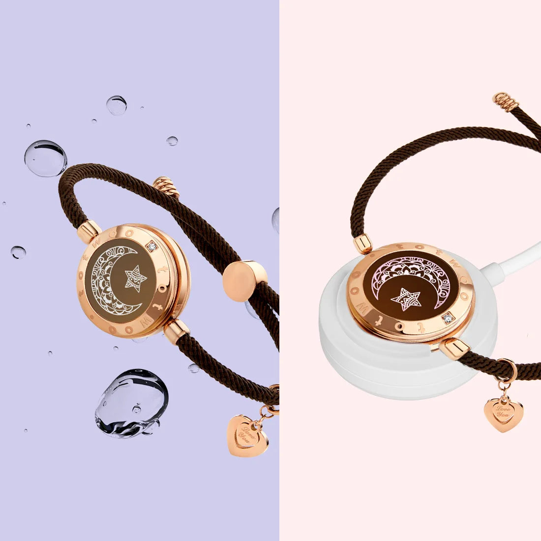 Sun and Moon totwoo Love Bracelets — Light-Up Touch & Vibration