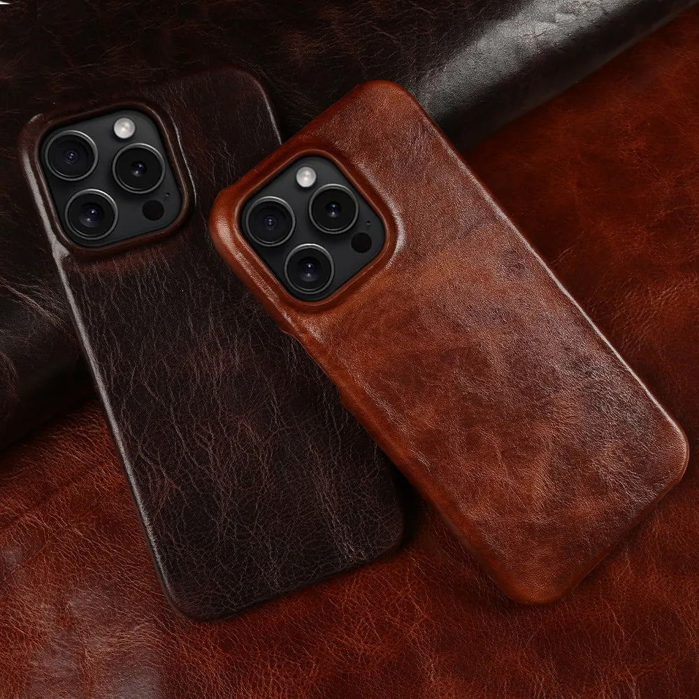 THE EXECUTIVE iPhone-Hülle aus echtem Leder — von Hand veredelt