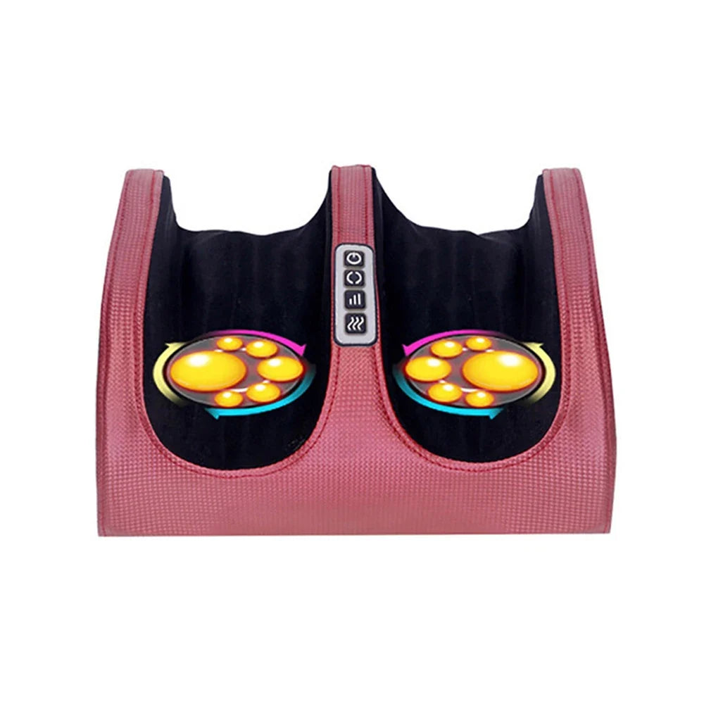 Massageador de pés Shiatsu aquecido com 12 nós — sistema 3D de amassamento profundo dos tecidos