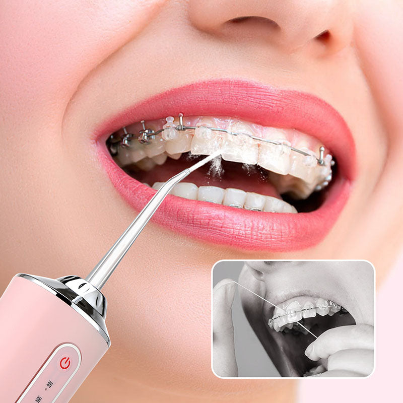 Hydropulseur dentaire sans fil - irrigateur portable rechargeable pour un nettoyage en profondeur