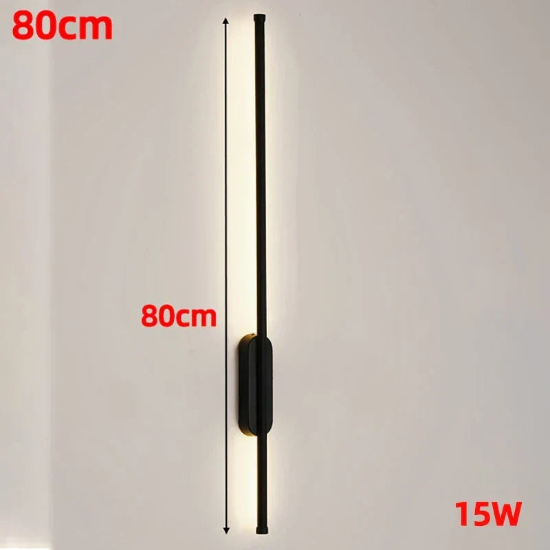 Lampă de perete LED modernă nordică — corp liniar de 60cm/80cm