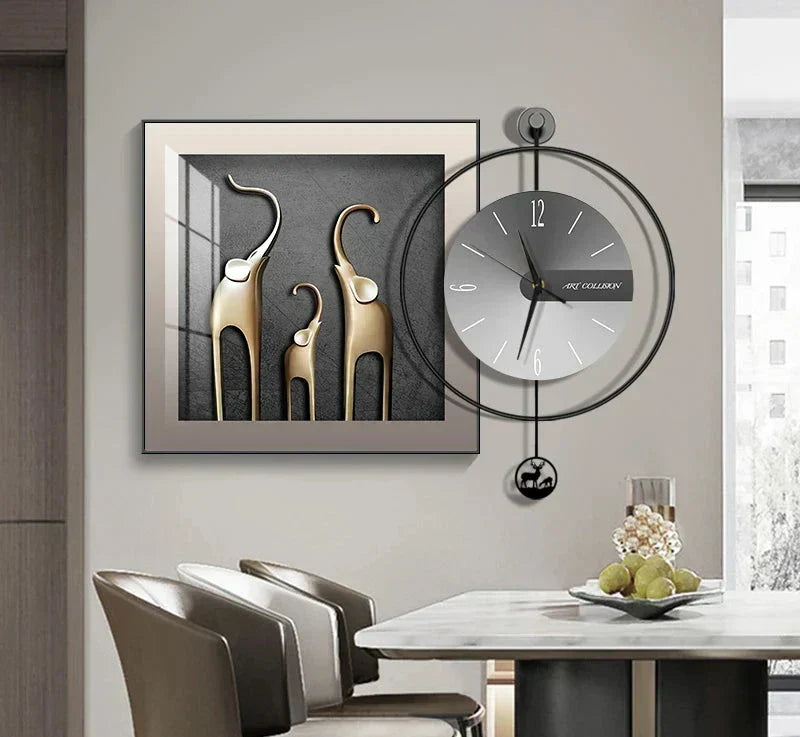 Reloj de pared moderno LuxClock — Diseño creativo, mecanismo silencioso