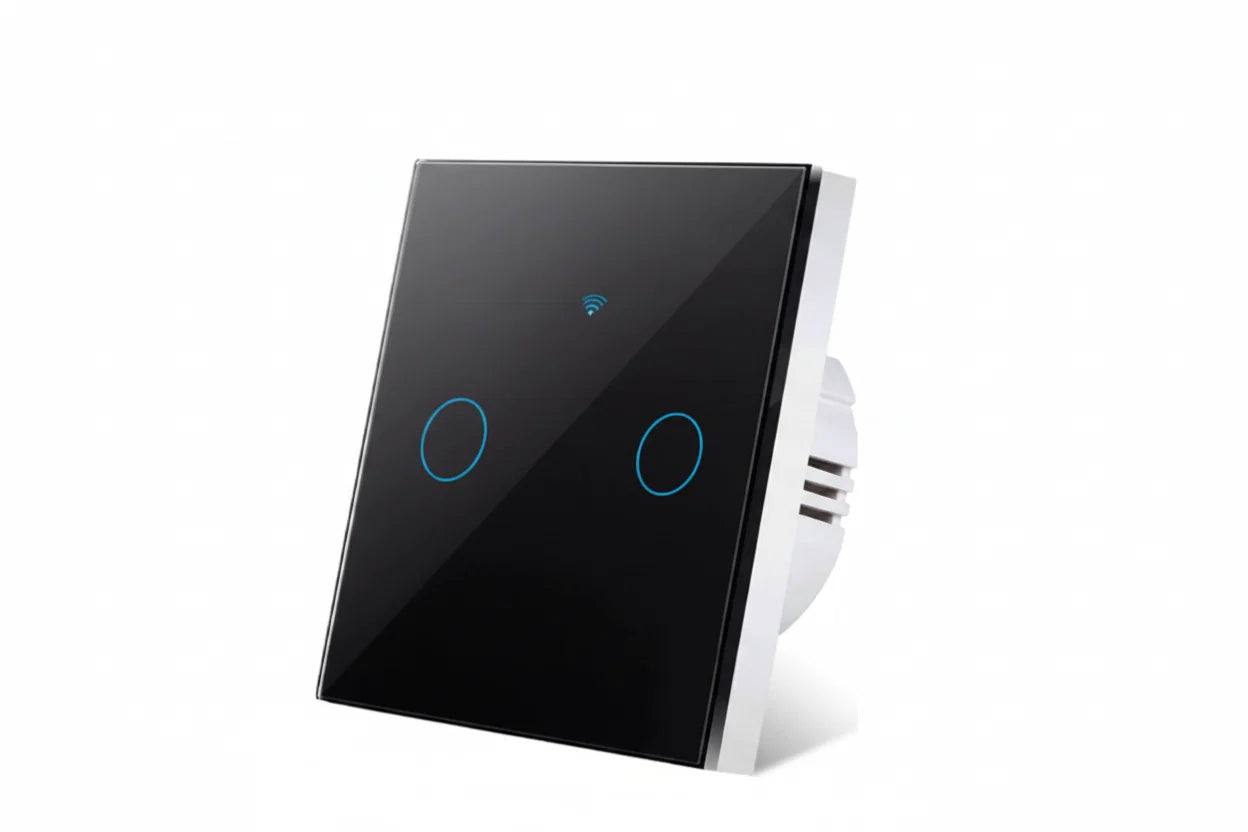 Interruptor de luz tátil WiFi inteligente — compatível com Alexa e Google Home, sem necessidade de fio neutro