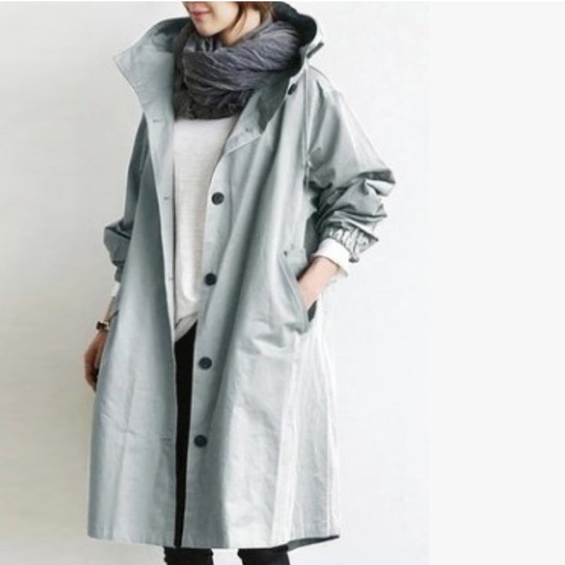 EleganCoat Women's Long Trench Coat Jacket — Stylish Fall Layer