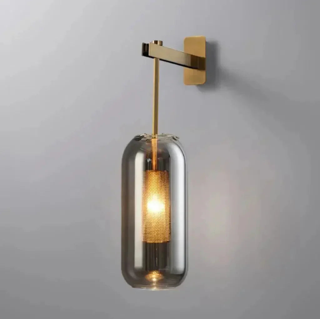 Colección de lámparas de pared Aurore - Una luz E27, pantalla hacia arriba y abajo