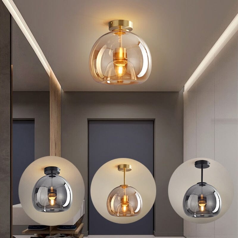 CelestiaNova Glass Sphere Wall Light For Your Living Room