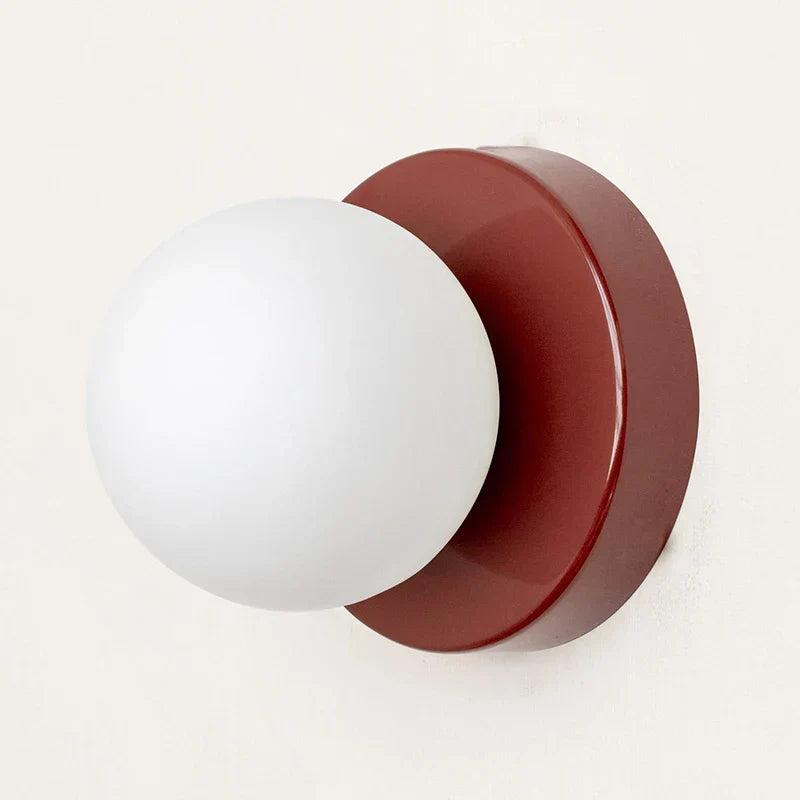Scandinavische G9-wandlamp met glazen bolkap — minimalistisch bolontwerp