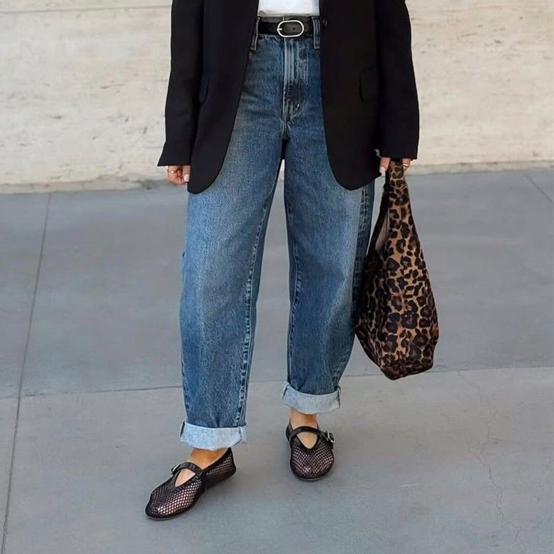 Women's Vegan Leather Ballerina Flats — Breathable & Lightweight Footwear