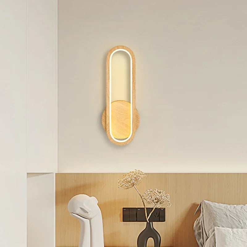 Fernwood Wooden Wall Light With Warm Glow For Natural Accent