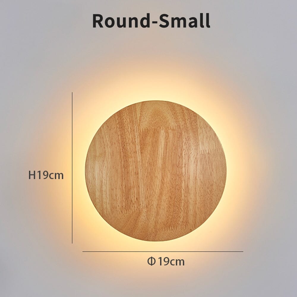 Elora Wooden Wall Light With LED For Hallways And Living Rooms