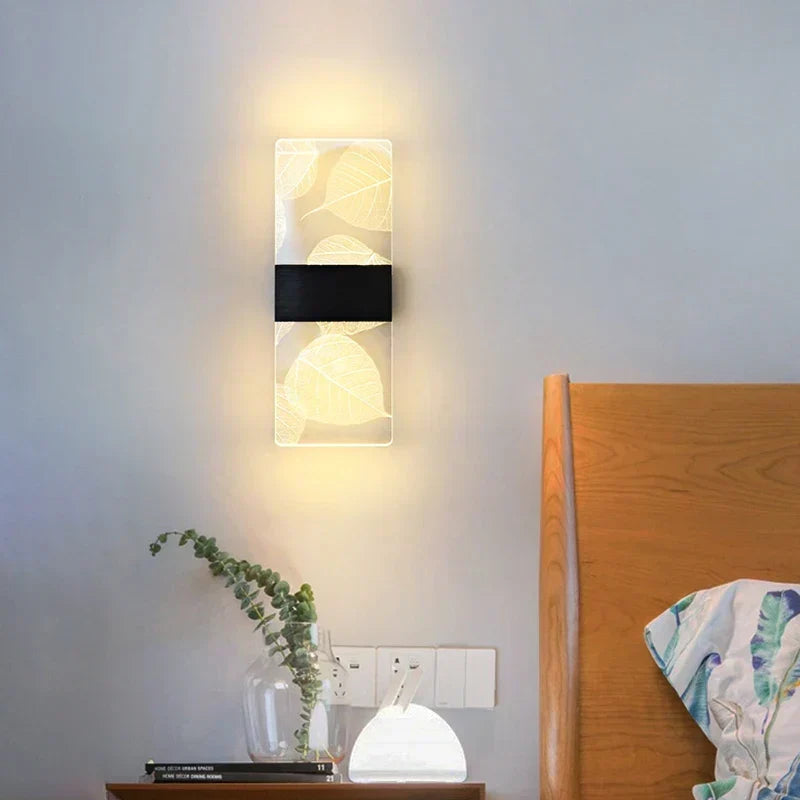 6W moderne LED-væglampe i akryl - nordisk væglampe