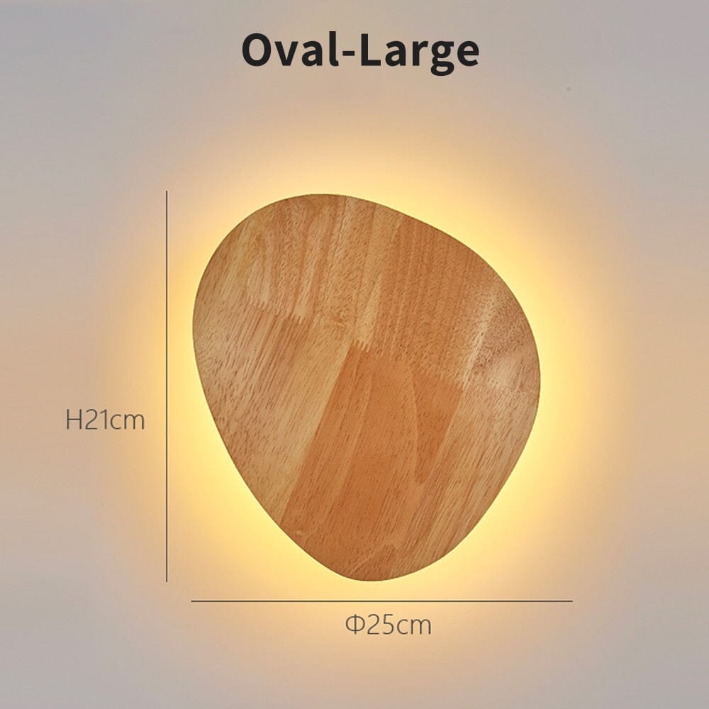 Elora Wooden Wall Light With LED For Hallways And Living Rooms