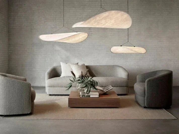 Sarah-Pendelleuchten-Kollektion — Kartoffelchip-Lampe, LED E27
