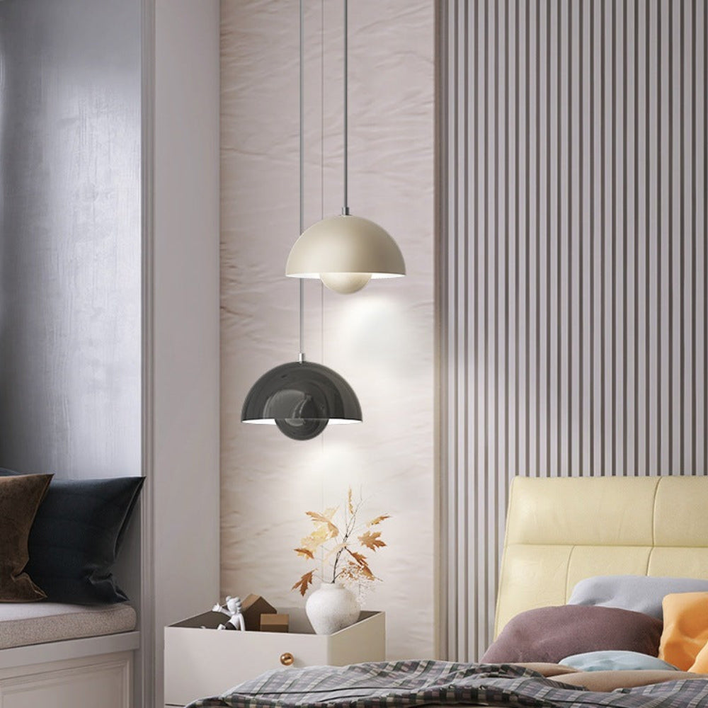 Halbrunder farbiger Kronleuchter — modernes skandinavisches Design