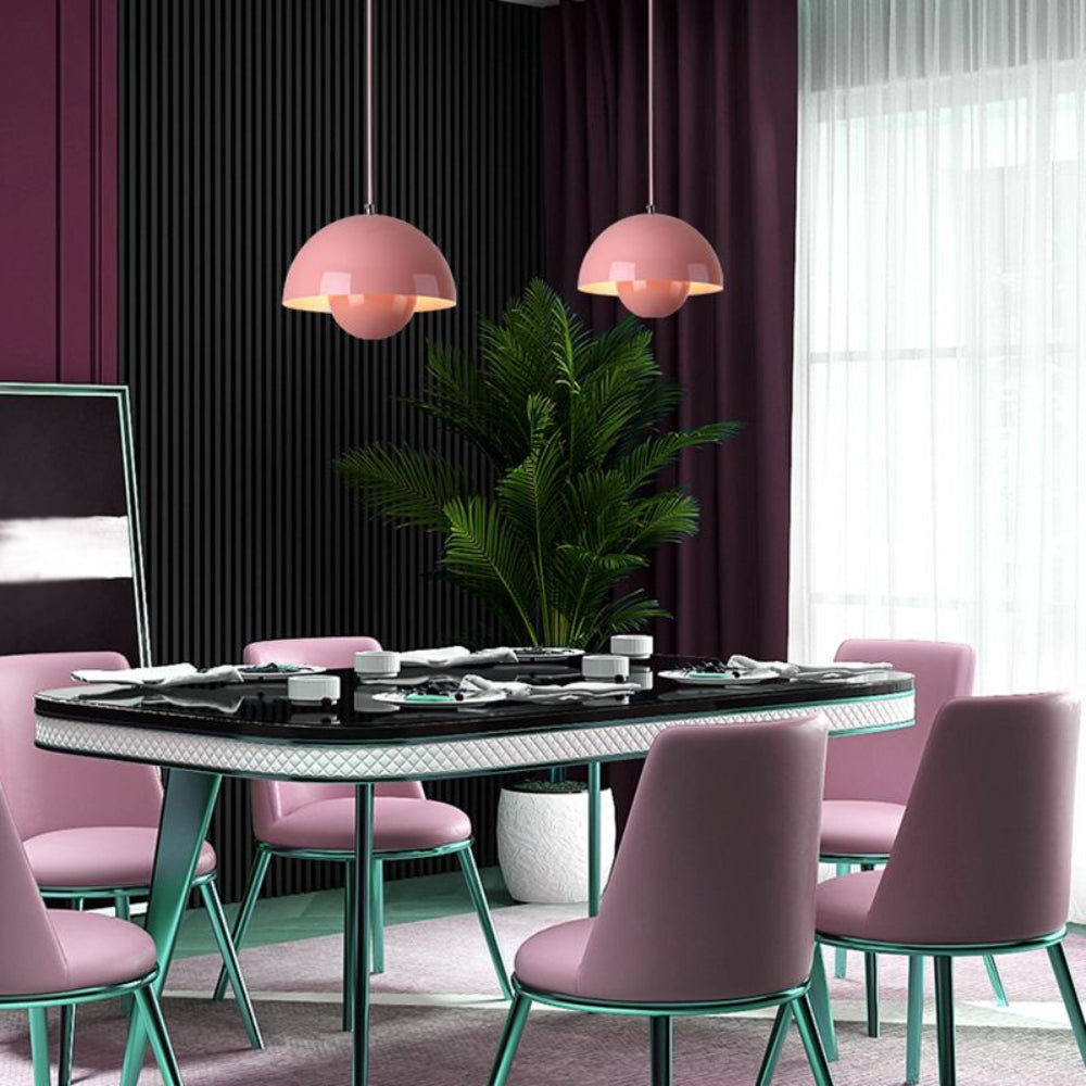 Halbrunder farbiger Kronleuchter — modernes skandinavisches Design