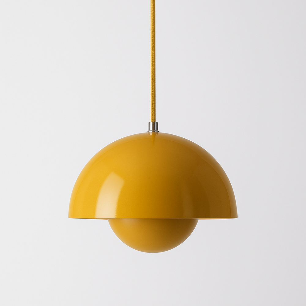 Halbrunder farbiger Kronleuchter — modernes skandinavisches Design