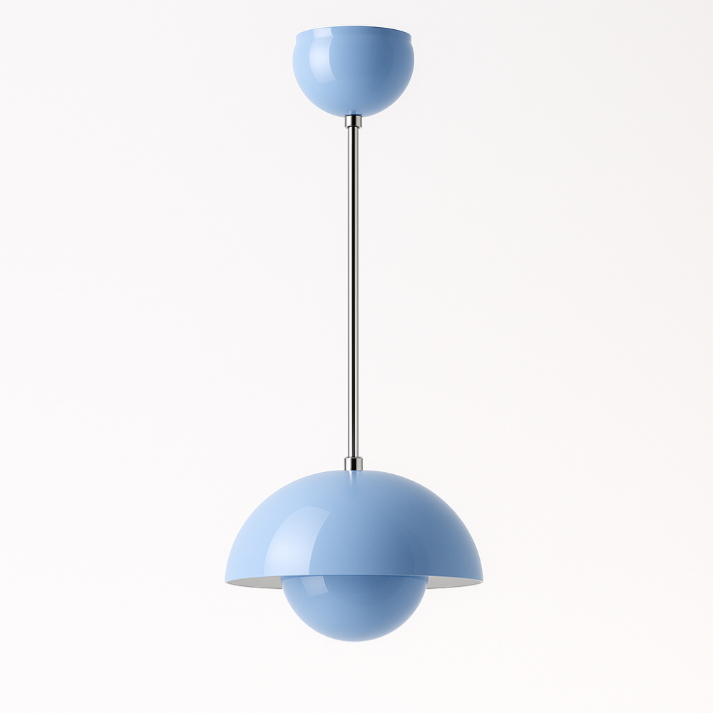 Halbrunder farbiger Kronleuchter — modernes skandinavisches Design