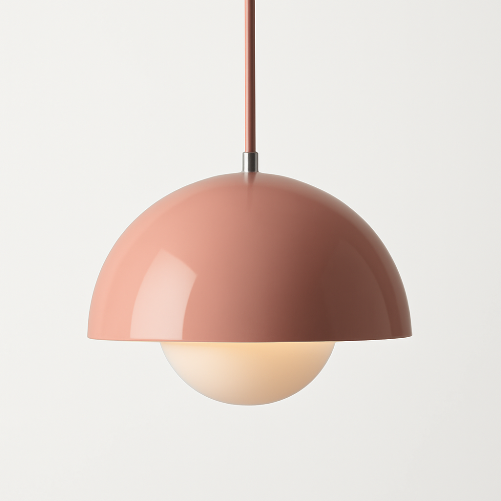 Halbrunder farbiger Kronleuchter — modernes skandinavisches Design