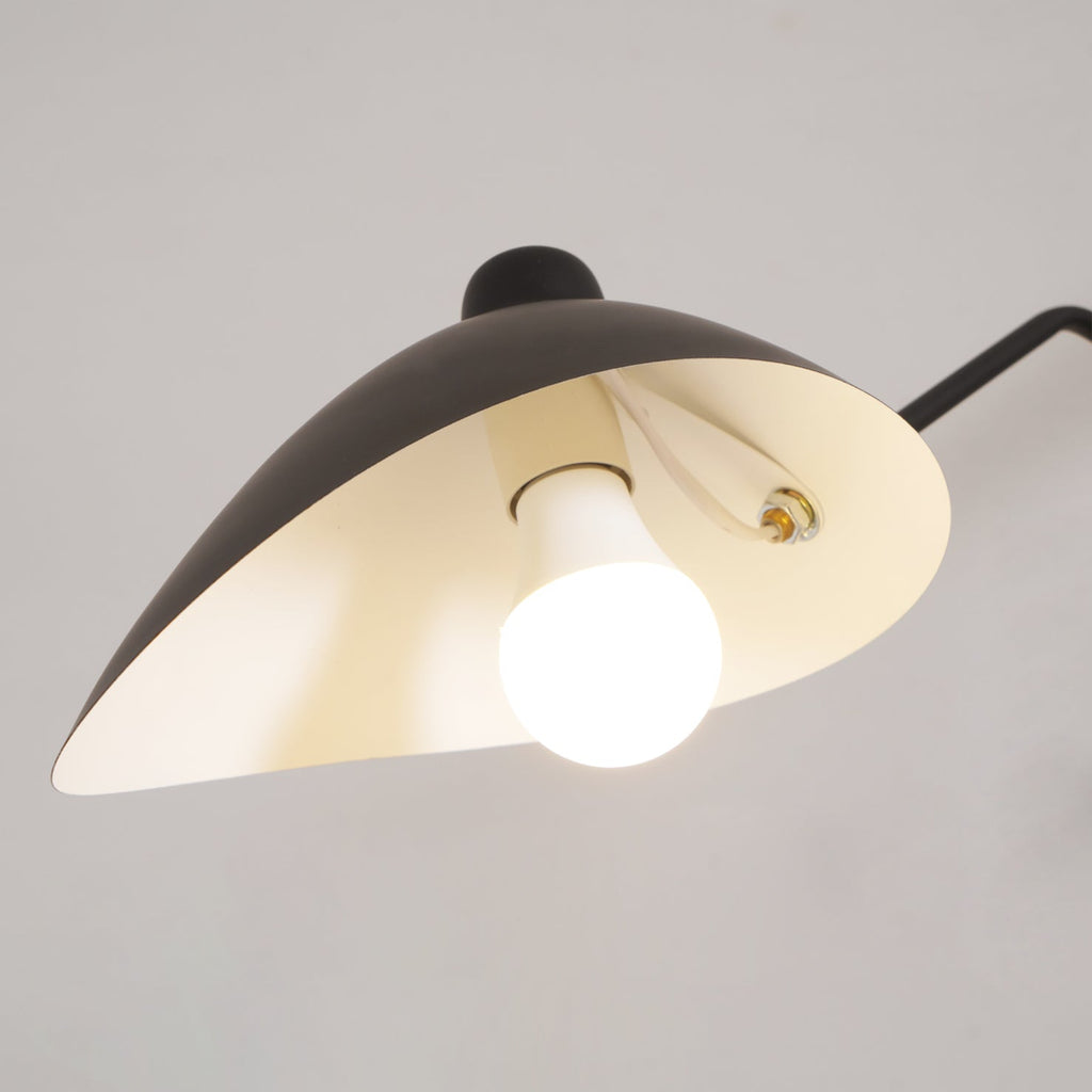 Mid-Century Modern Spider Ceiling Lamp — 3 Adjustable Brass Arms, Independent Articulation