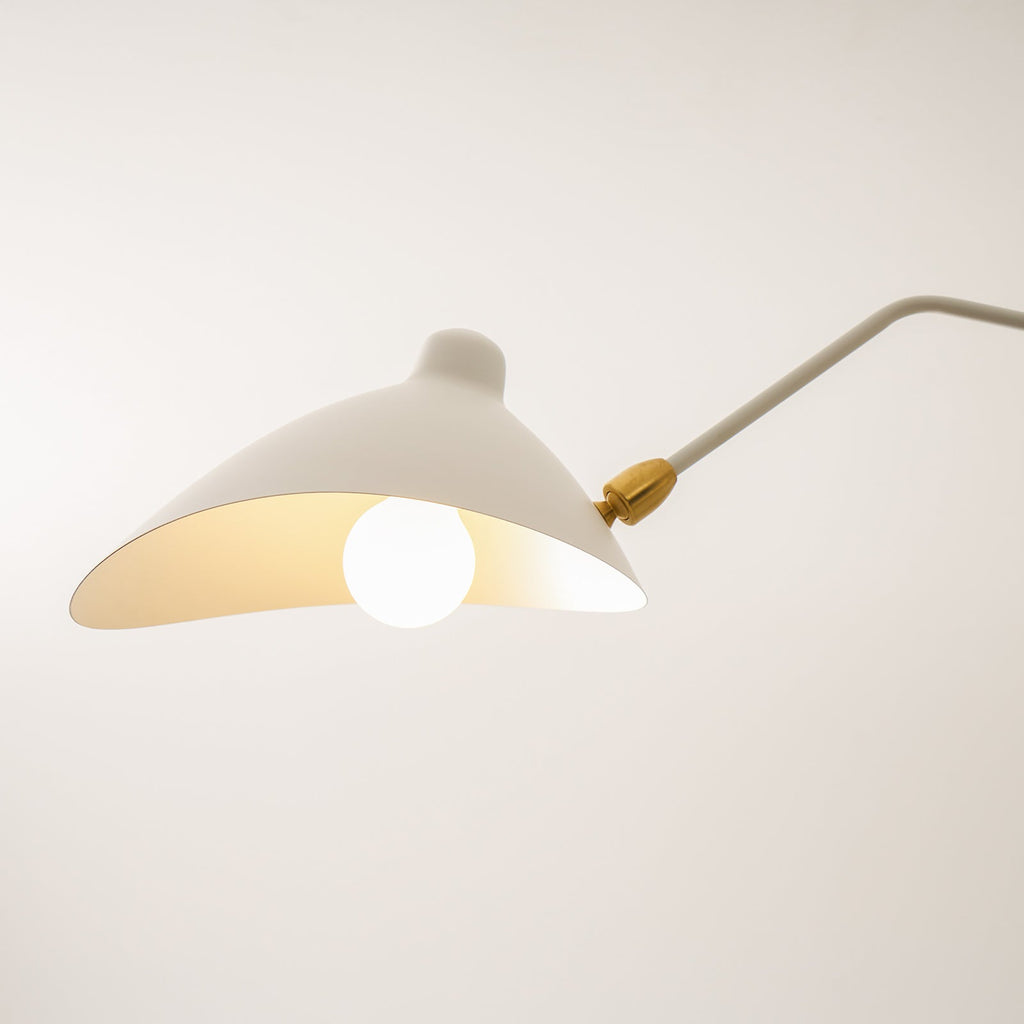 Mid-Century Modern Spider Ceiling Lamp — 3 Adjustable Brass Arms, Independent Articulation