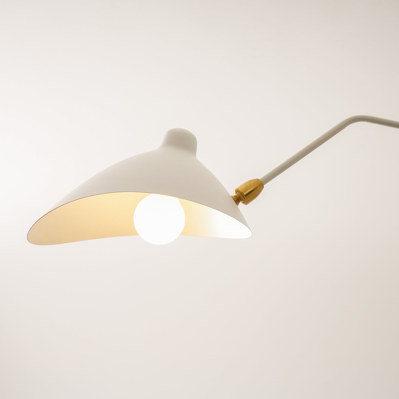 Mid-Century Modern Spider Ceiling Lamp — 3 Adjustable Brass Arms, Independent Articulation