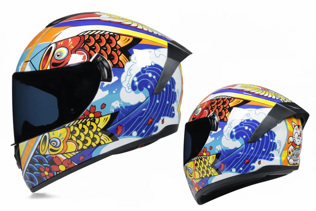 Capacete Integral LVS-701 — Sistema de Viseira Dupla, Proteção Térmica para o Inverno
