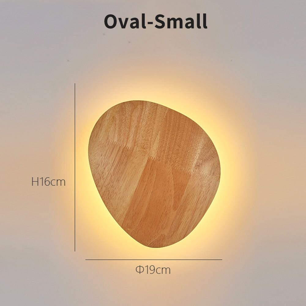 Elora Wooden Wall Light With LED For Hallways And Living Rooms