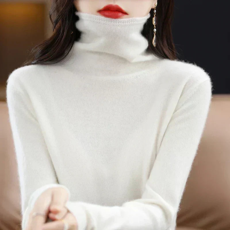 Aurelia Luxe pullovertröja för damer — 100 % merinoull