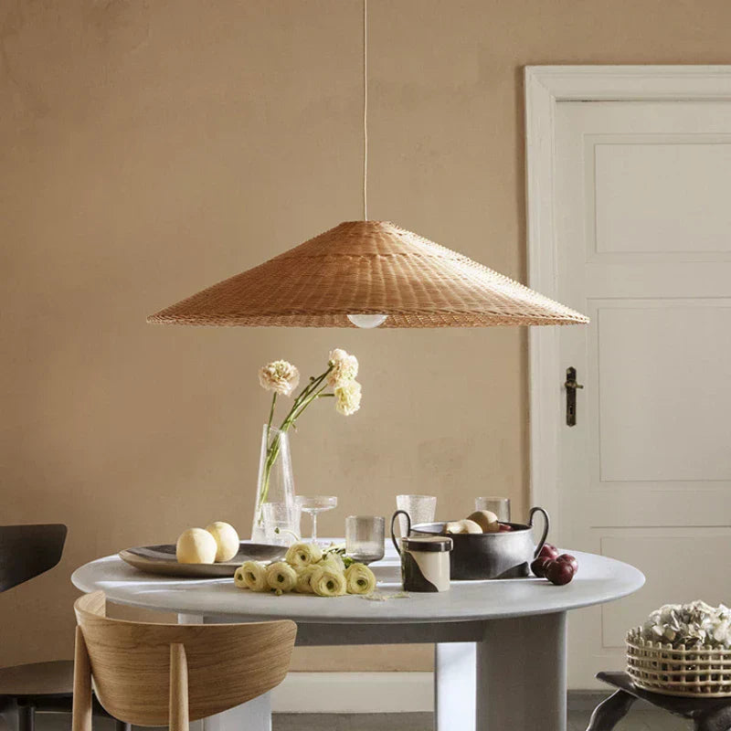 EverBamboo LED Hanging Pendant Light For Scandinavian Ceiling Decor