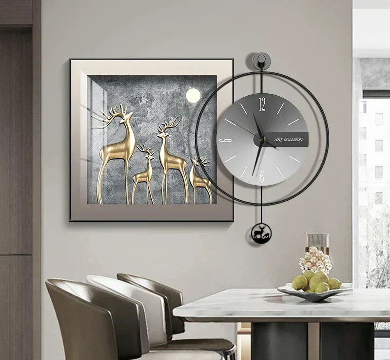 Reloj de pared moderno LuxClock — Diseño creativo, mecanismo silencioso