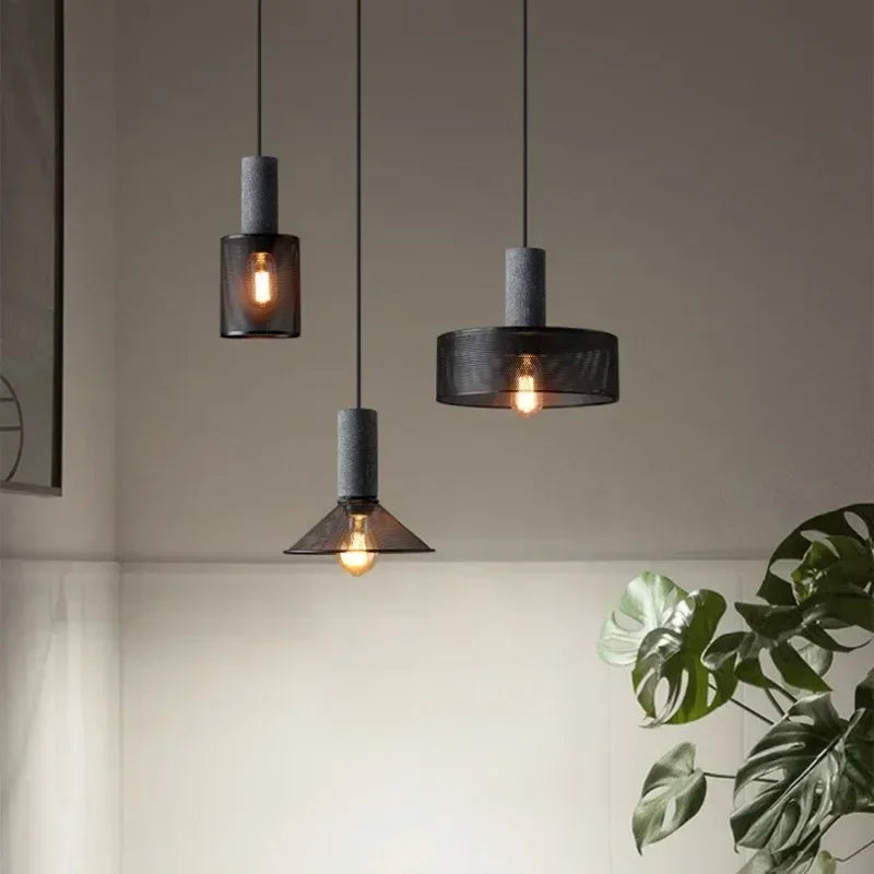 Rivena Retro Zement Pendelleuchte von Landera im Landhausstil