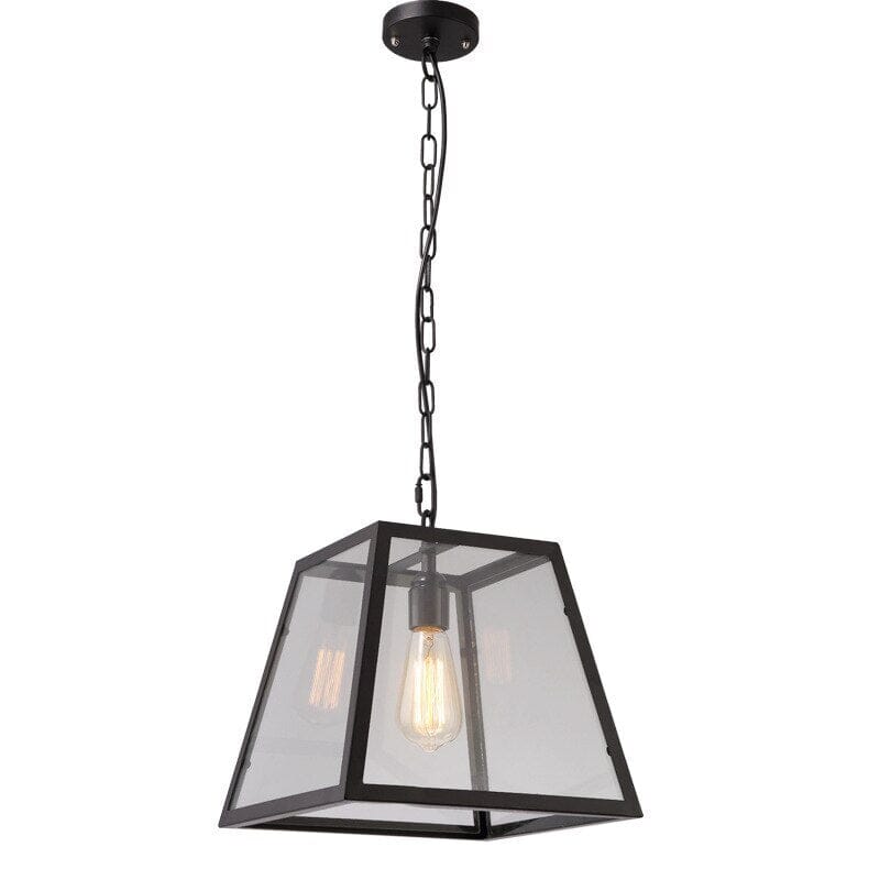 AeroLoft Glass Pendant Fixtures With Rust-Proof Iron Frame