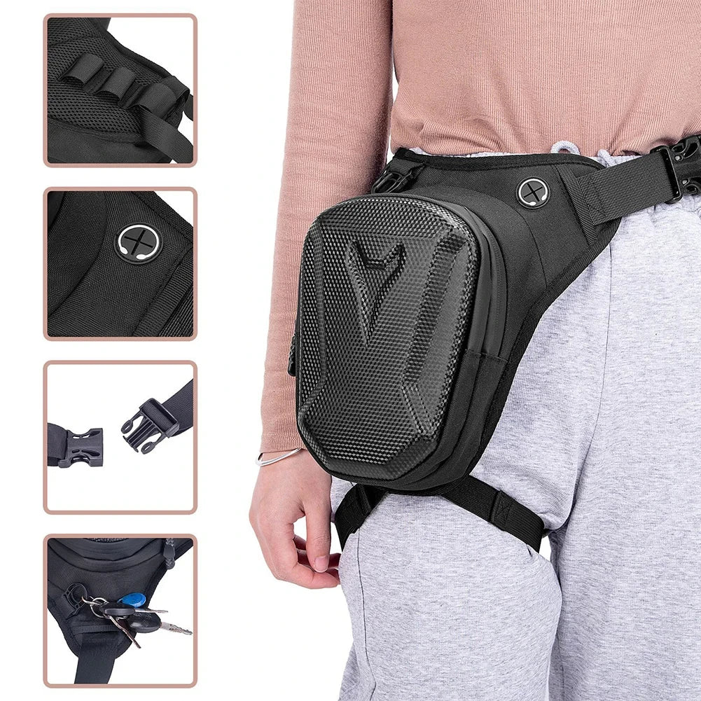 Tactical Hard Shell Leg Bag — Waterproof, Expandable Design, Aerodynamic Profile