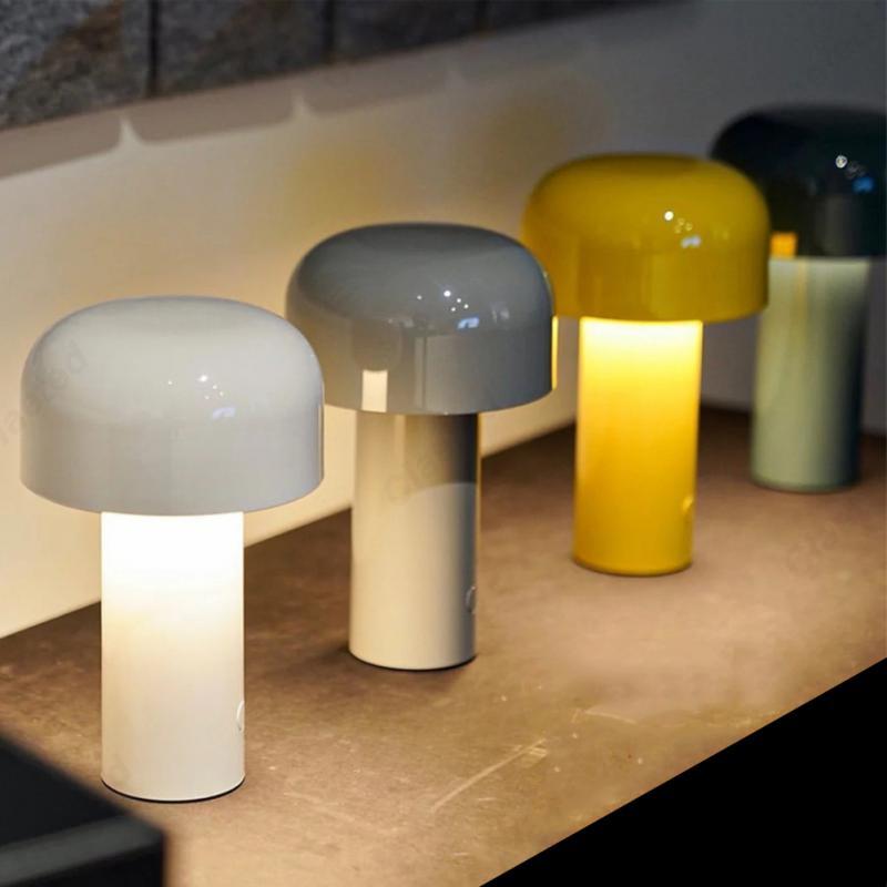 مصباح طاولة LED كلاسيكي — مصباح لمس لاسلكي قابل لإعادة الشحن عبر USB