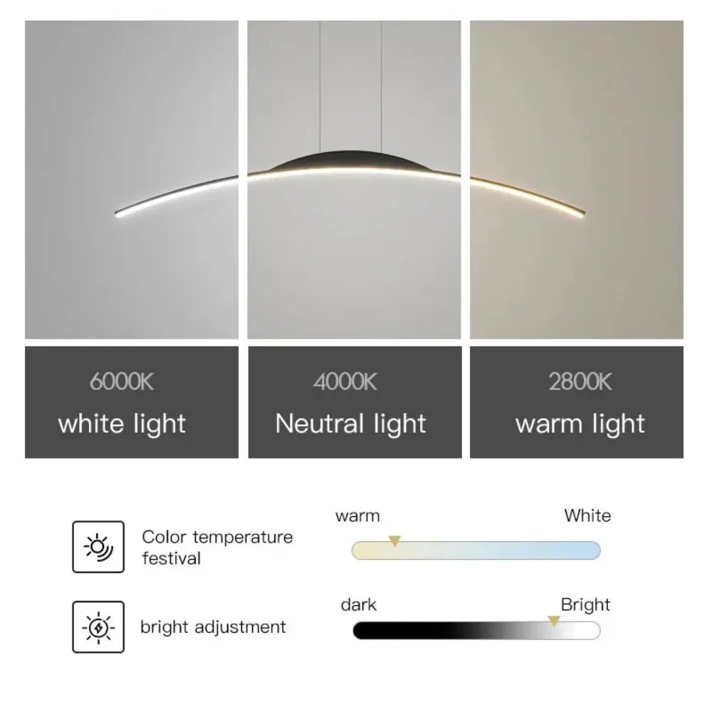 NovaLux elegante LED Pendelleuchte für Ess- und Wohnbereiche