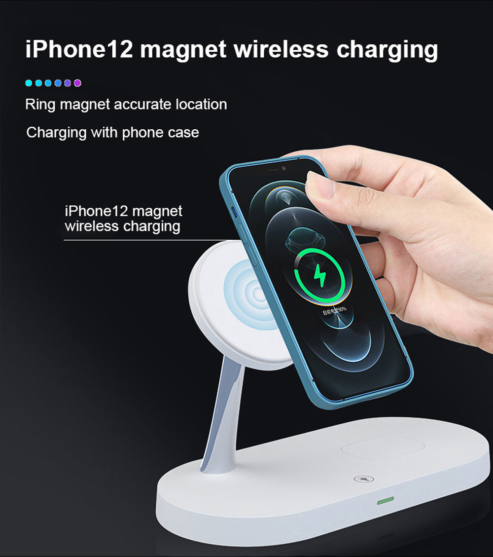 5-in-1 magnetische Ladestation — Nachtlicht, MagSafe-kompatibel