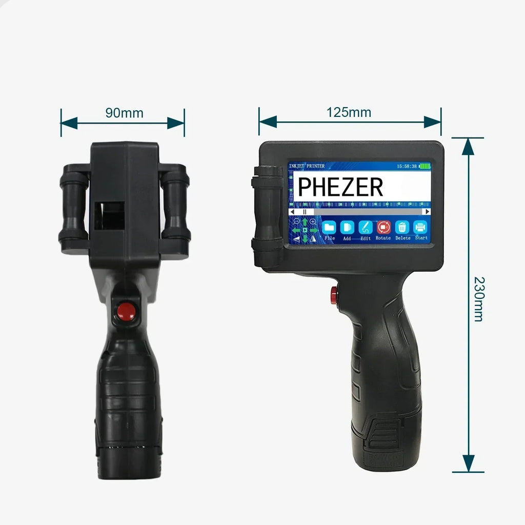 Tragbarer Handheld-Tintenstrahldrucker – Druck auf mehreren Oberflächen