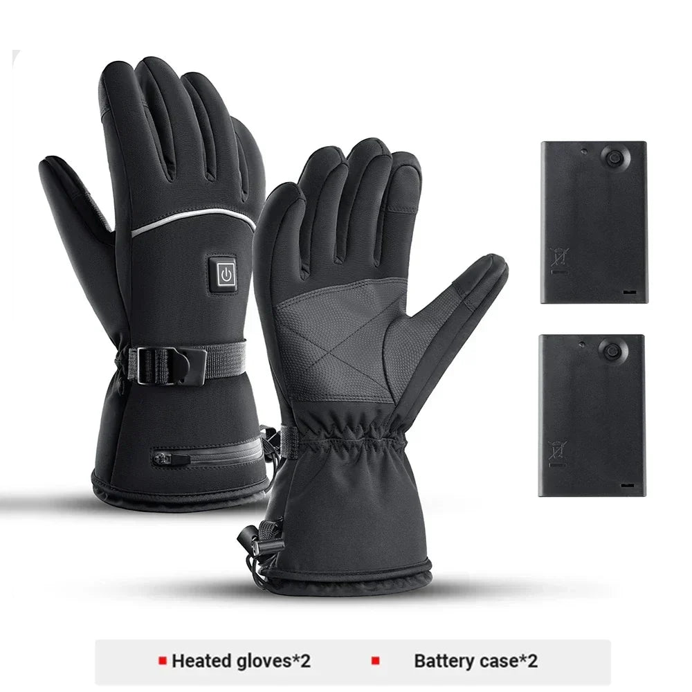 Verwarmde motorhandschoenen — waterdichte, oplaadbare thermische handschoenen met touchscreenbediening