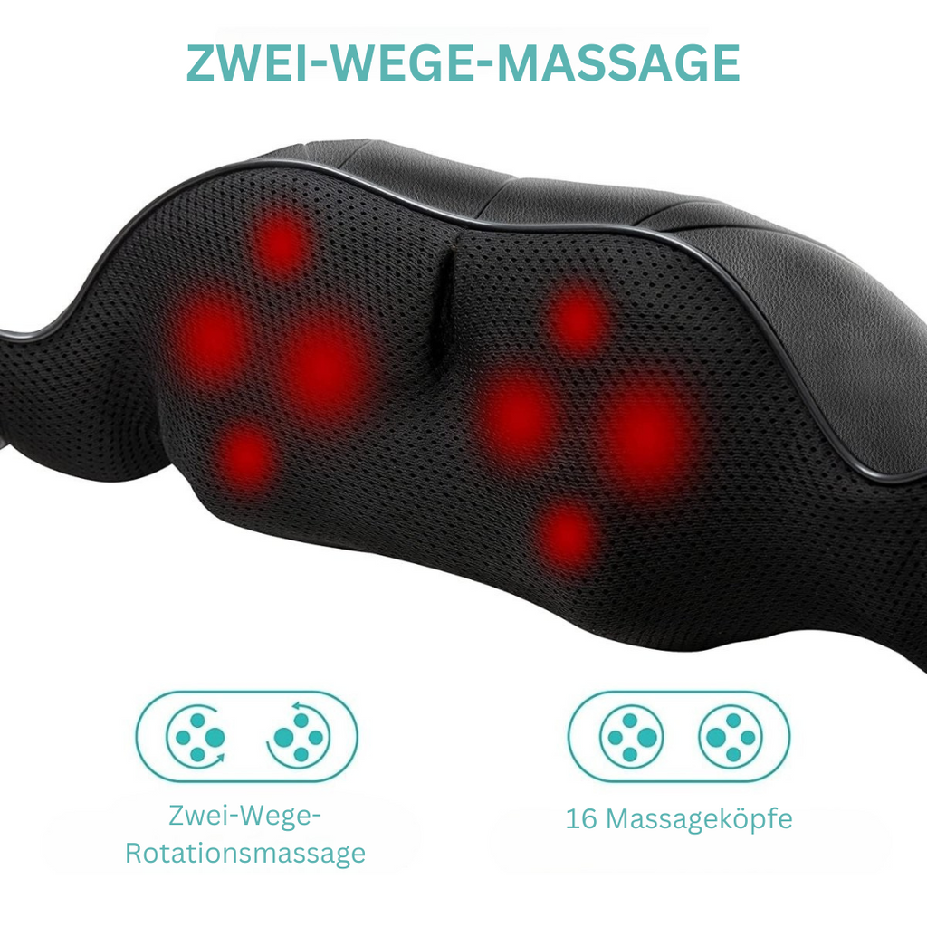 Shiatsu-Massagekissen — Durchblutungsfördernde Infrarot-Wärmetherapie