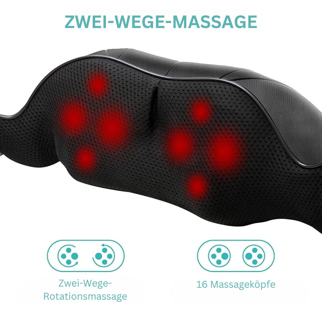 Shiatsu-Massagekissen — Durchblutungsfördernde Infrarot-Wärmetherapie