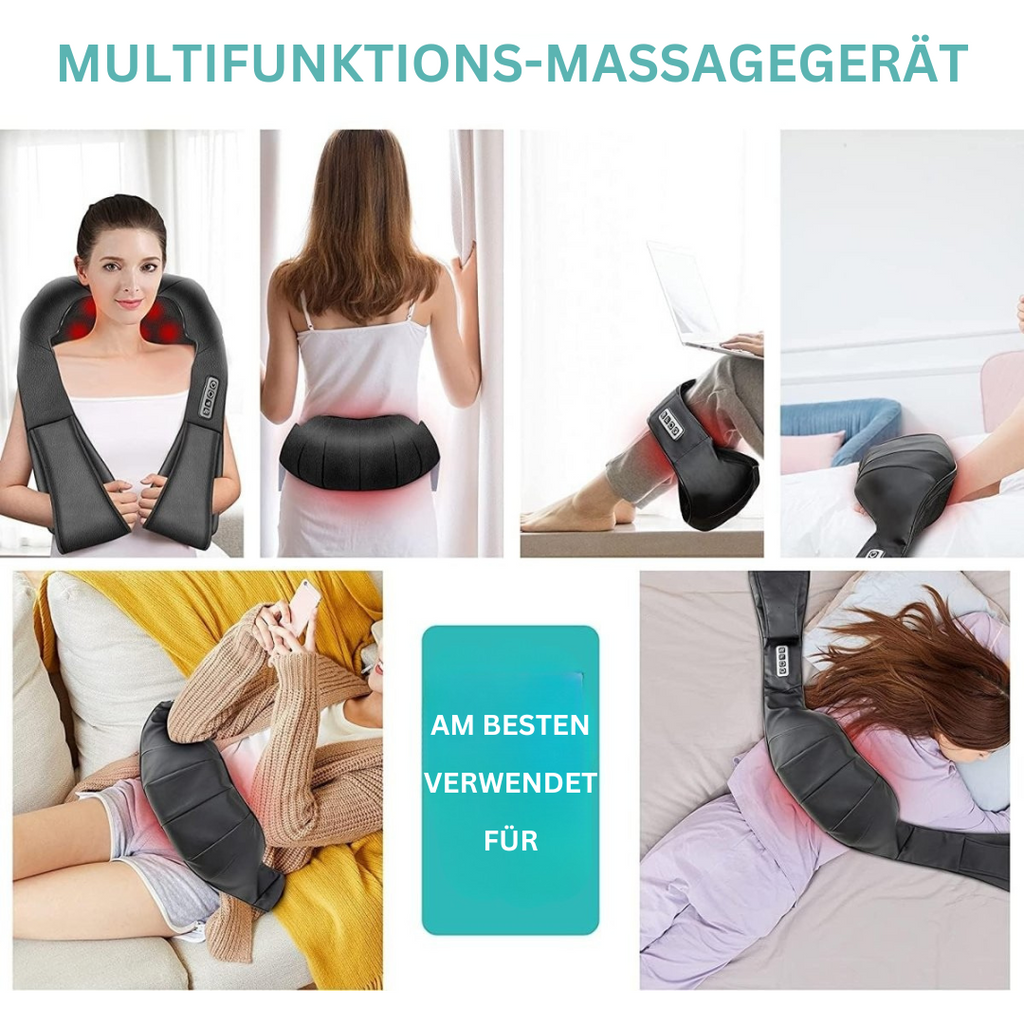 Shiatsu-Massagekissen — Durchblutungsfördernde Infrarot-Wärmetherapie