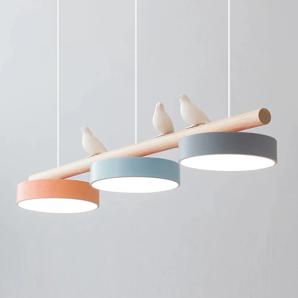 LyraNest Nature Inspired Bird Motif Pendant Light — Integrated LED Source
