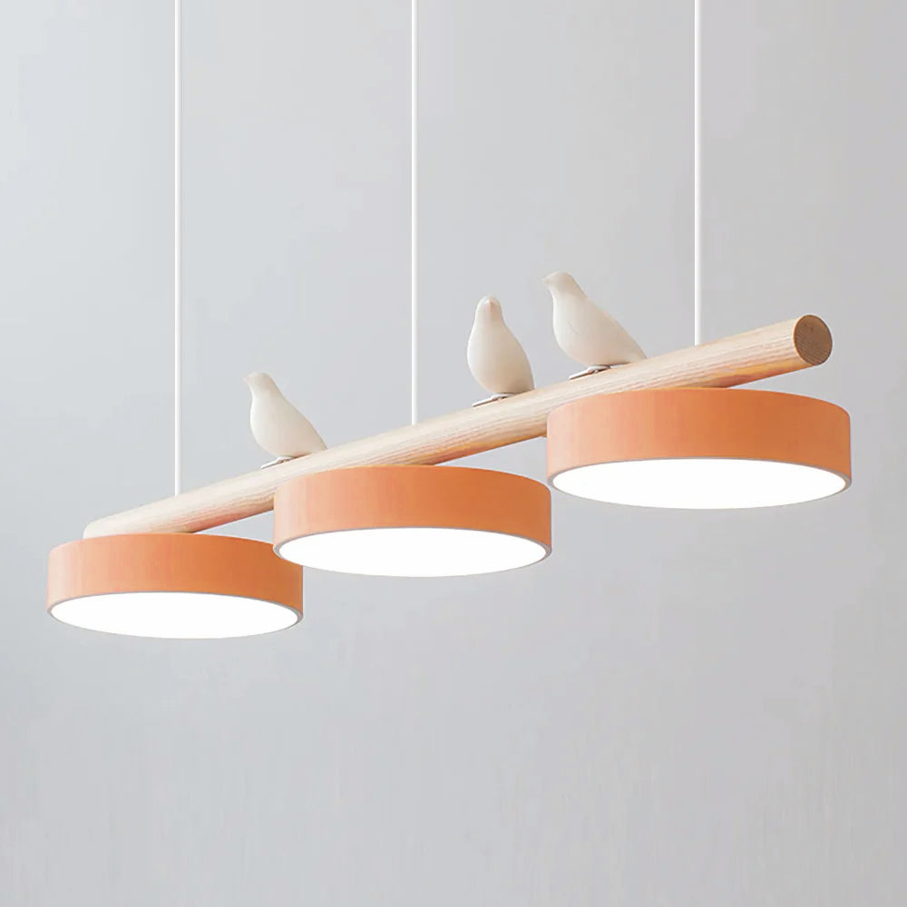 LyraNest Nature Inspired Bird Motif Pendant Light — Integrated LED Source