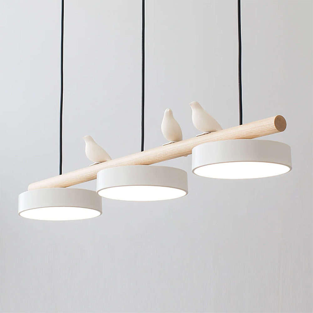 LyraNest Nature Inspired Bird Motif Pendant Light — Integrated LED Source