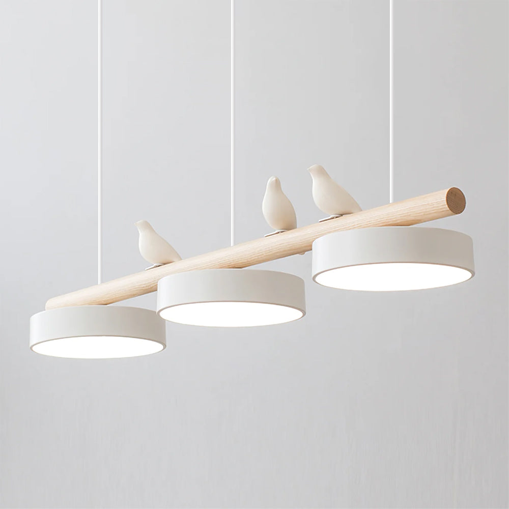 LyraNest Nature Inspired Bird Motif Pendant Light — Integrated LED Source