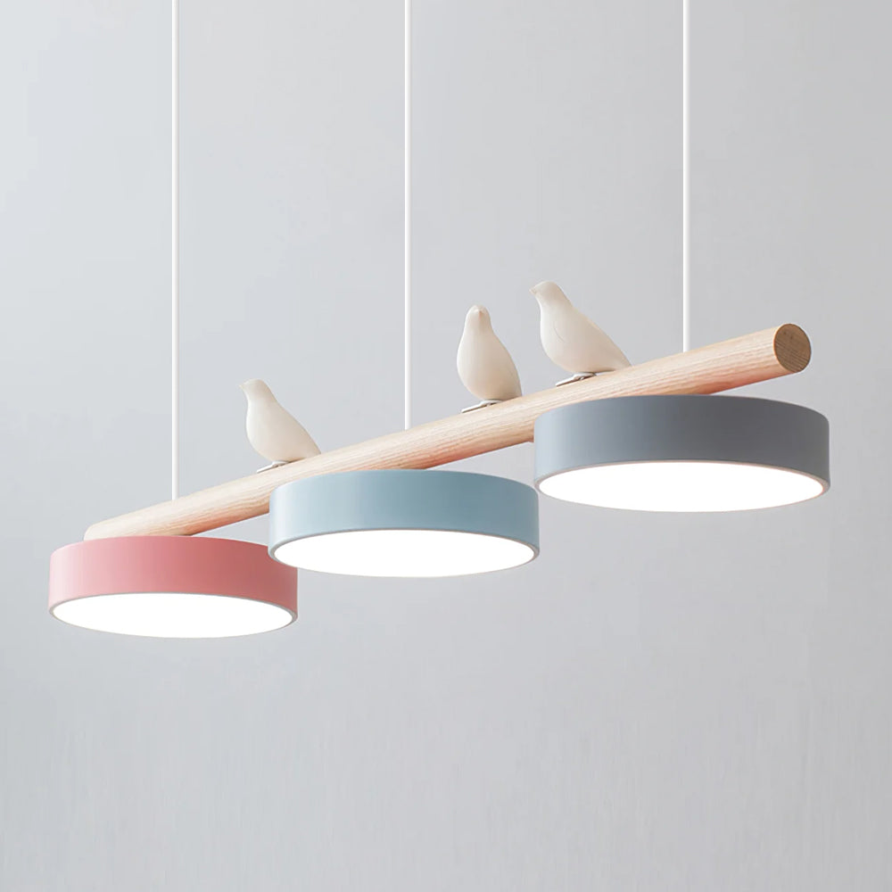 LyraNest Nature Inspired Bird Motif Pendant Light — Integrated LED Source