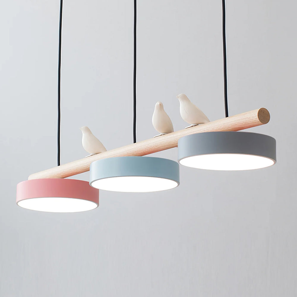 LyraNest Nature Inspired Bird Motif Pendant Light — Integrated LED Source